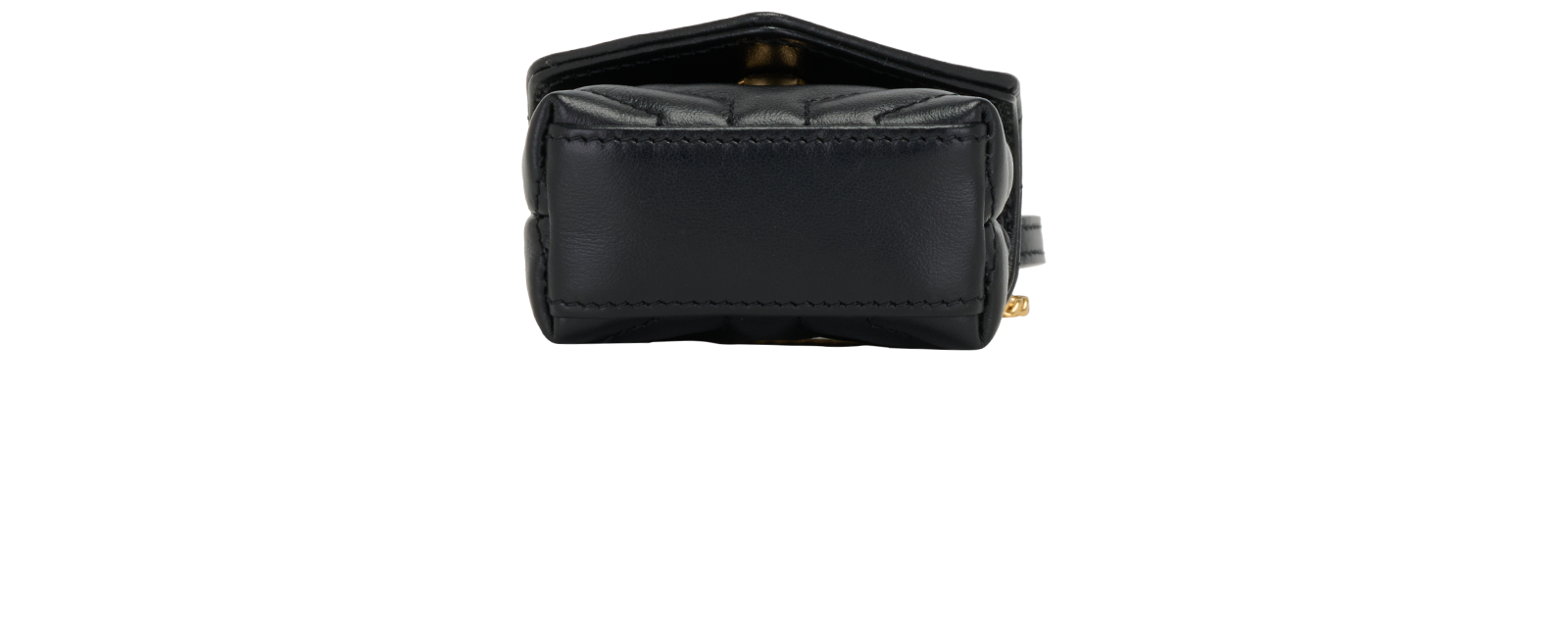 Saint Laurent LouLou Airpod Case, &pound;395, Accessories, Black, Leather, Top view